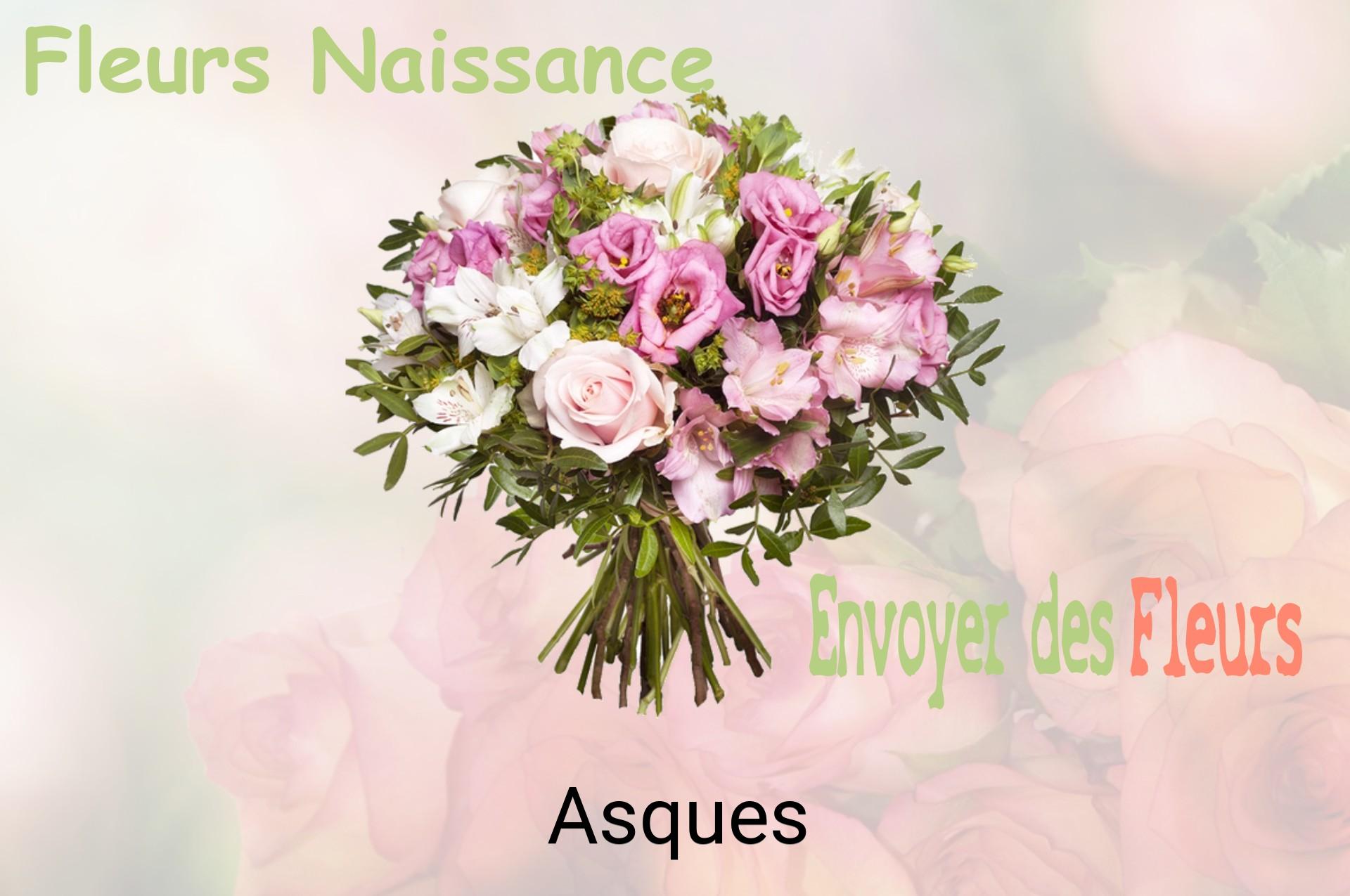 Bouquet de fleurs de naissance livré à Asques